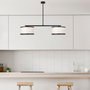 Opviq Way - 11621 Lámpara de araña en blanco y negro